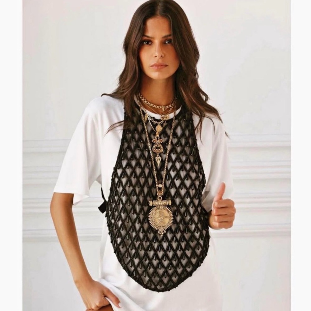 Dylanlex Diana Ross Beaded Bib